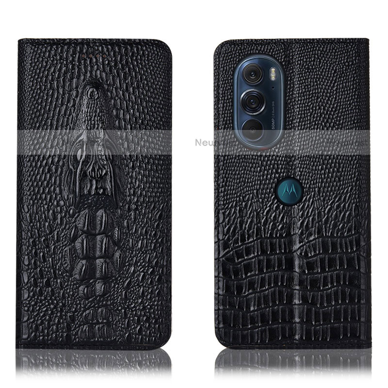 Leather Case Stands Flip Cover Holder H03P for Motorola Moto Edge 30 Pro 5G
