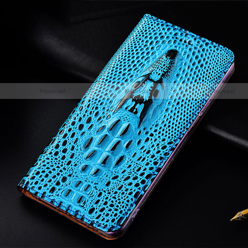 Leather Case Stands Flip Cover Holder H03P for Motorola Moto G10