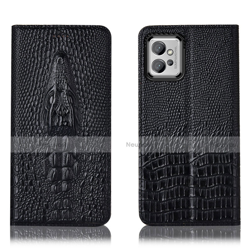 Leather Case Stands Flip Cover Holder H03P for Motorola Moto G32