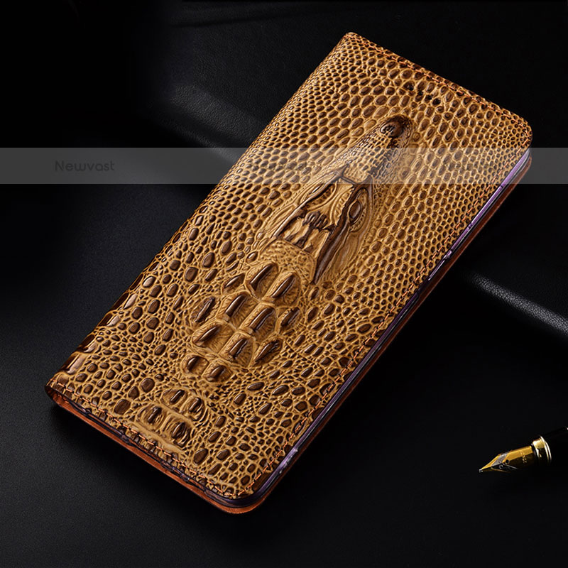 Leather Case Stands Flip Cover Holder H03P for Oppo A53s