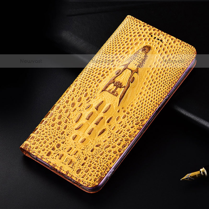 Leather Case Stands Flip Cover Holder H03P for Oppo A53s