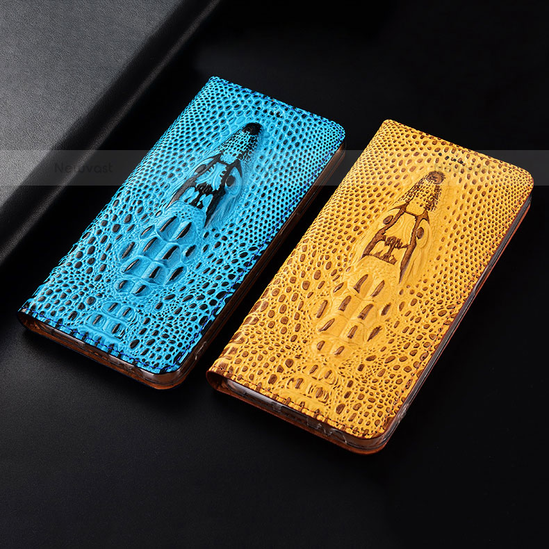 Leather Case Stands Flip Cover Holder H03P for Samsung Galaxy S22 5G