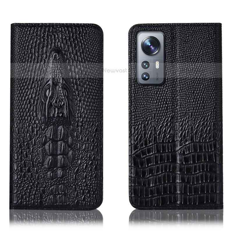 Leather Case Stands Flip Cover Holder H03P for Xiaomi Mi 12 Lite 5G