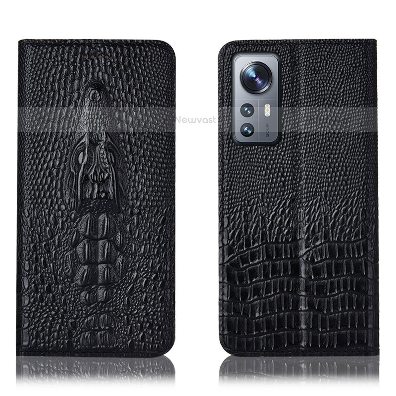 Leather Case Stands Flip Cover Holder H03P for Xiaomi Mi 12 Pro 5G