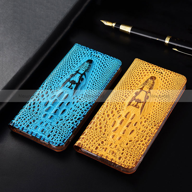 Leather Case Stands Flip Cover Holder H03P for Xiaomi Redmi 10 Prime Plus 5G