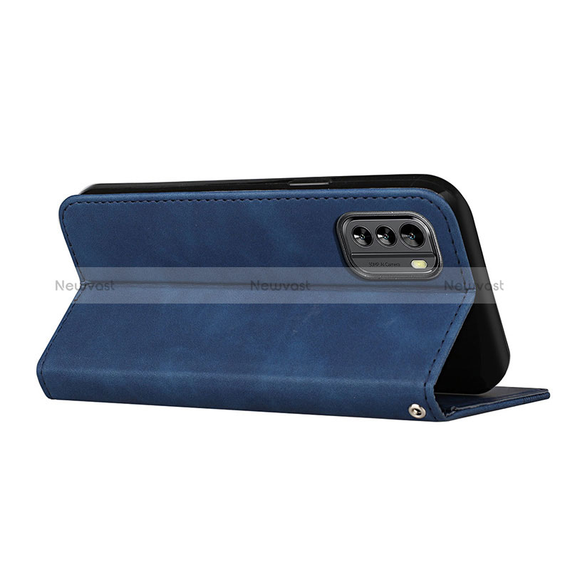 Leather Case Stands Flip Cover Holder H03X for Nokia G60 5G