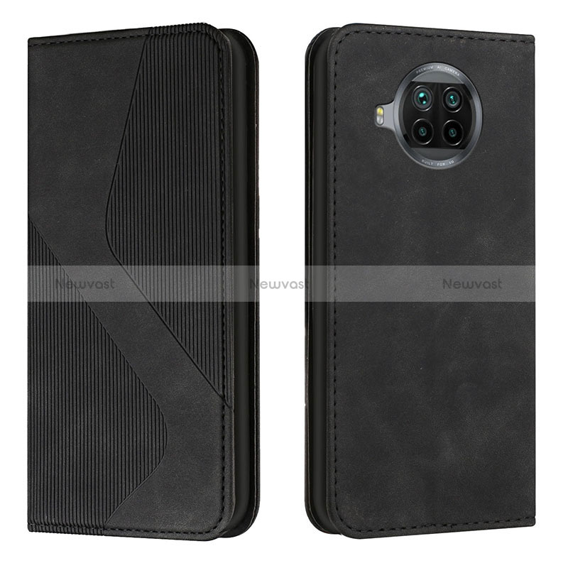 Leather Case Stands Flip Cover Holder H03X for Xiaomi Mi 10T Lite 5G Black