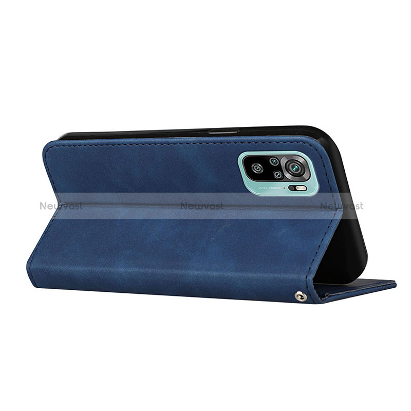 Leather Case Stands Flip Cover Holder H03X for Xiaomi Poco M5S