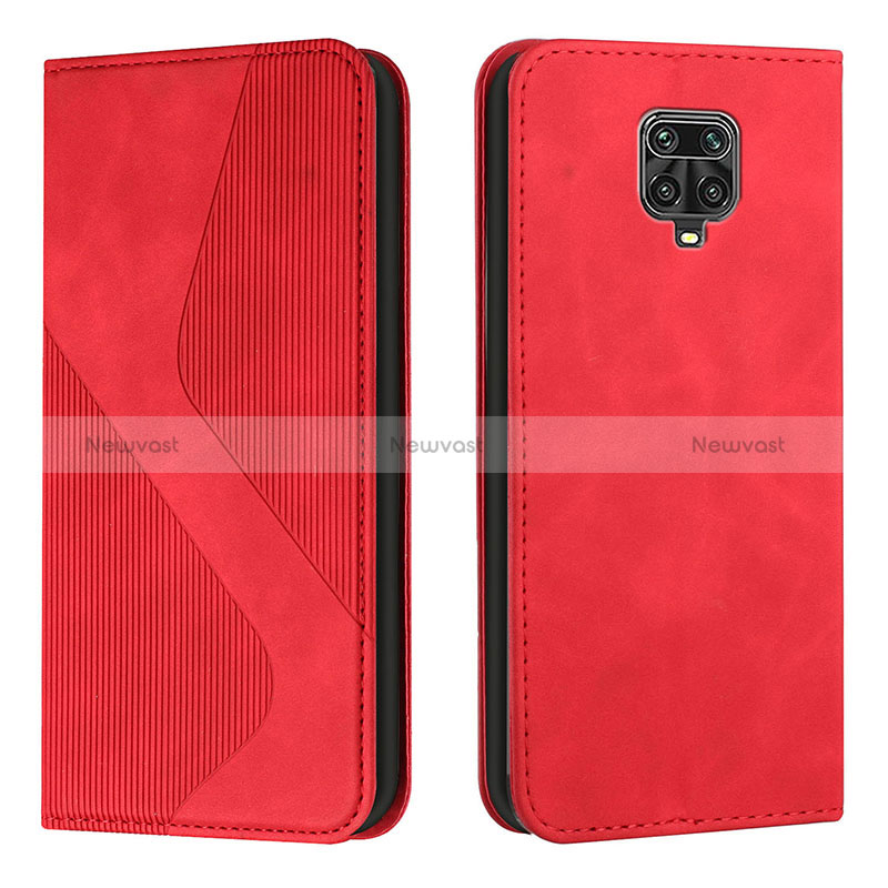 Leather Case Stands Flip Cover Holder H03X for Xiaomi Redmi Note 9 Pro