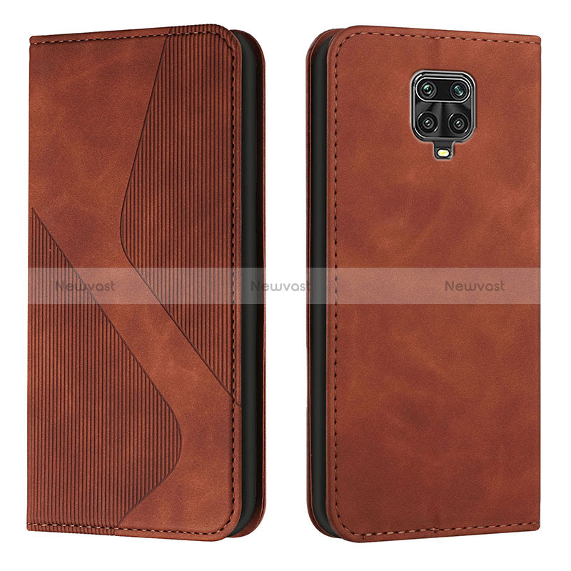 Leather Case Stands Flip Cover Holder H03X for Xiaomi Redmi Note 9 Pro Max