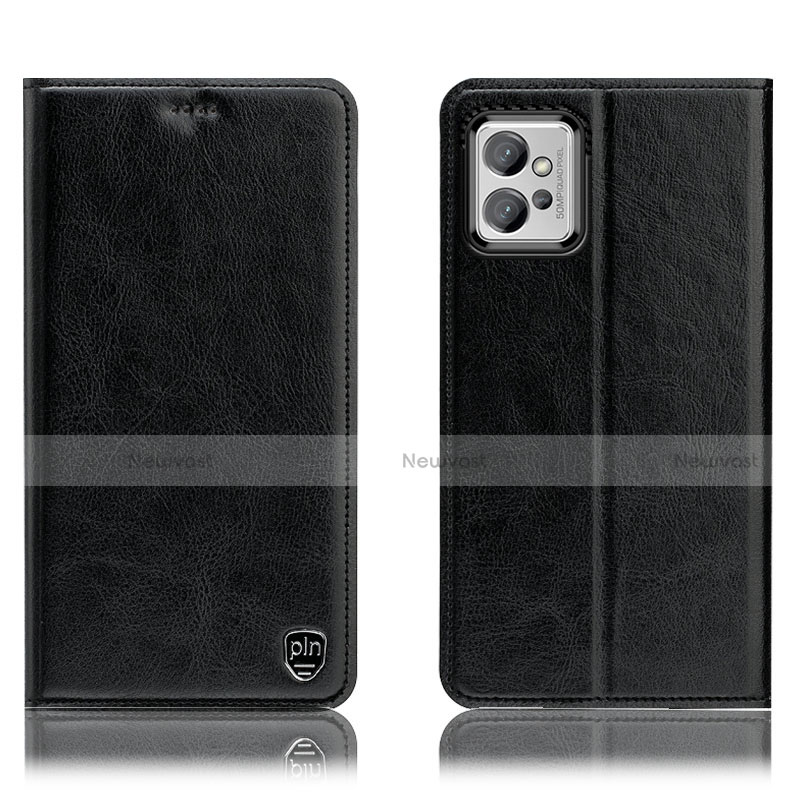 Leather Case Stands Flip Cover Holder H04P for Motorola Moto G32