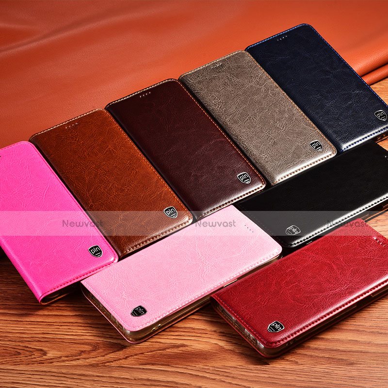 Leather Case Stands Flip Cover Holder H04P for Motorola Moto G41