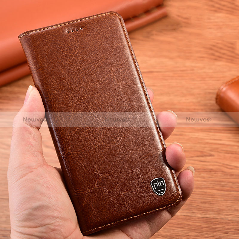 Leather Case Stands Flip Cover Holder H04P for Samsung Galaxy A20e