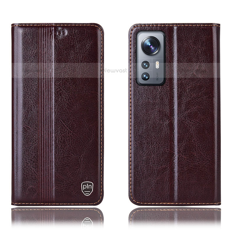 Leather Case Stands Flip Cover Holder H04P for Xiaomi Mi 12 Pro 5G