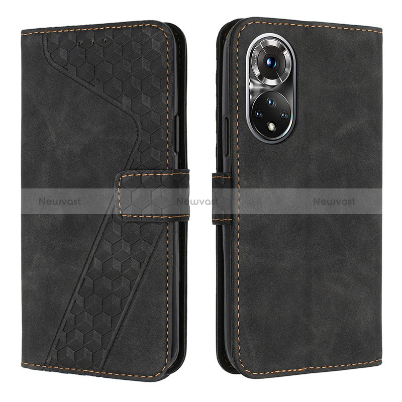 Leather Case Stands Flip Cover Holder H04X for Huawei Honor 50 5G