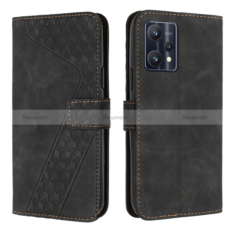 Leather Case Stands Flip Cover Holder H04X for Realme 9 Pro+ Plus 5G