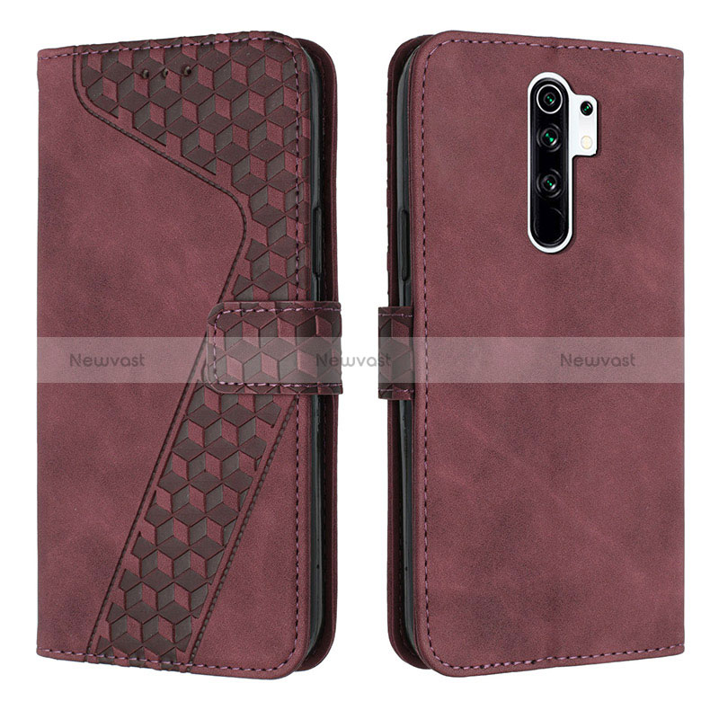 Leather Case Stands Flip Cover Holder H04X for Xiaomi Redmi 9