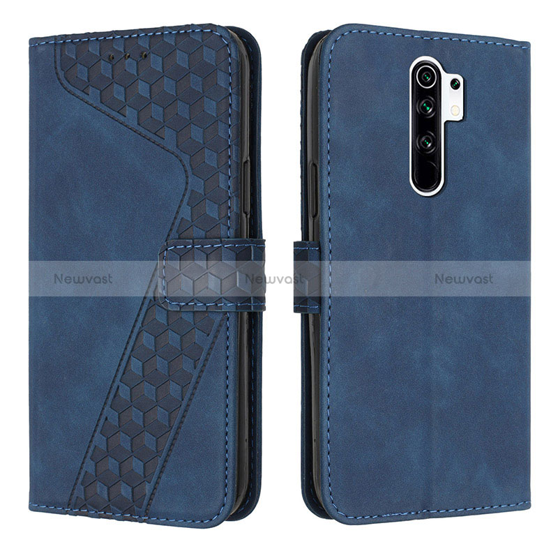 Leather Case Stands Flip Cover Holder H04X for Xiaomi Redmi 9 Prime India