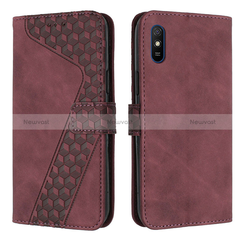 Leather Case Stands Flip Cover Holder H04X for Xiaomi Redmi 9i