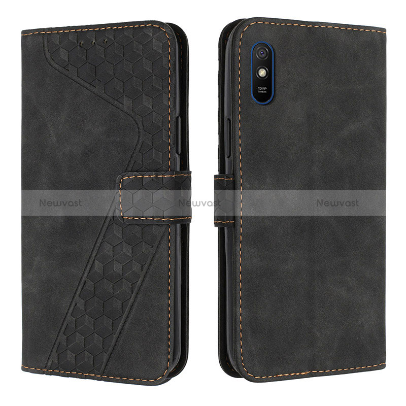 Leather Case Stands Flip Cover Holder H04X for Xiaomi Redmi 9i