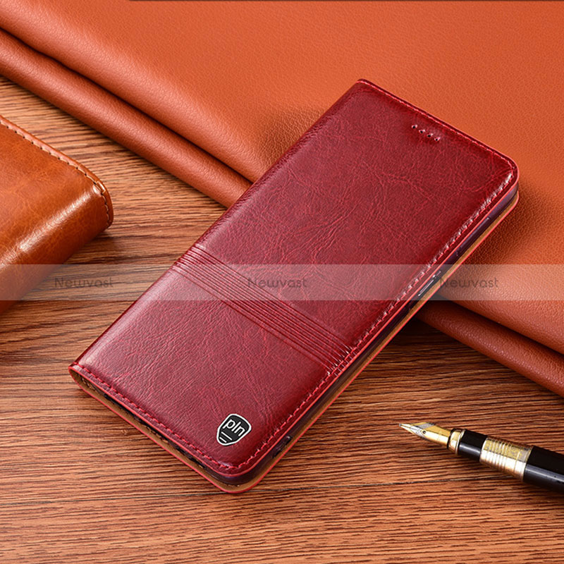 Leather Case Stands Flip Cover Holder H05P for Apple iPhone 11 Pro Red