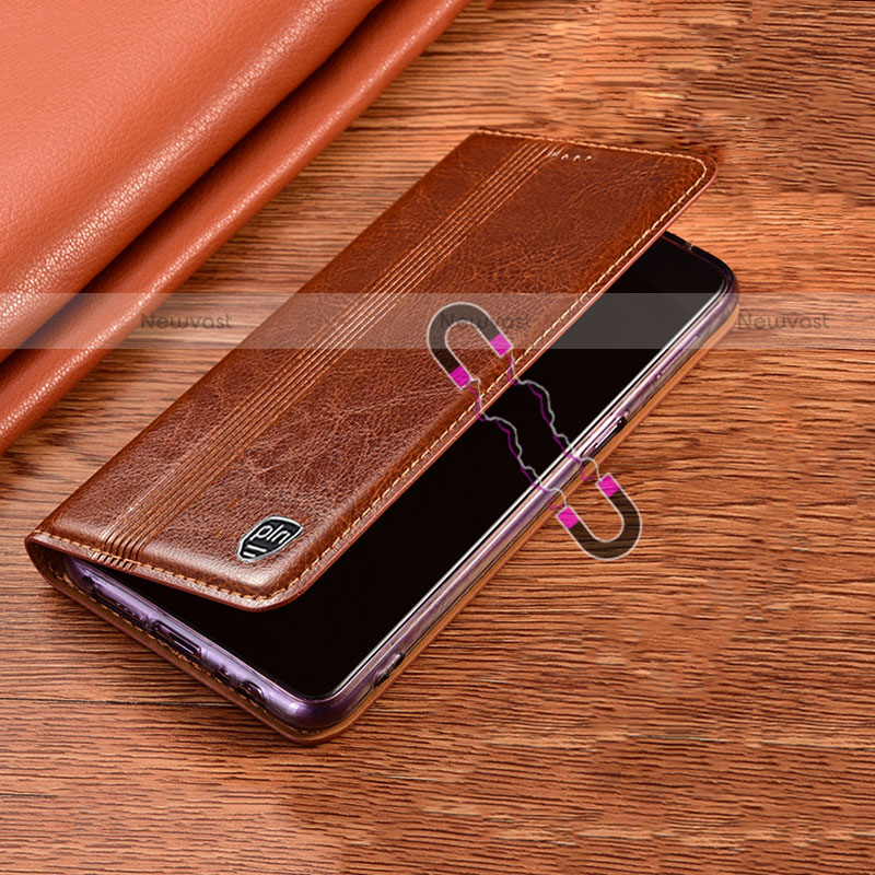 Leather Case Stands Flip Cover Holder H05P for Motorola Moto G Power (2022)