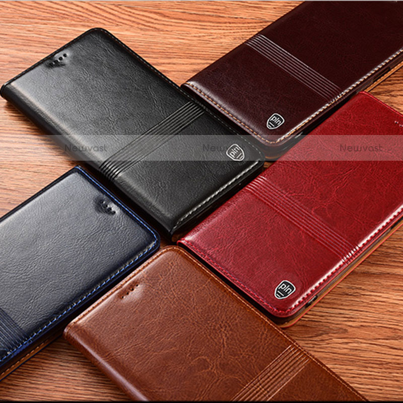 Leather Case Stands Flip Cover Holder H05P for Motorola Moto G10