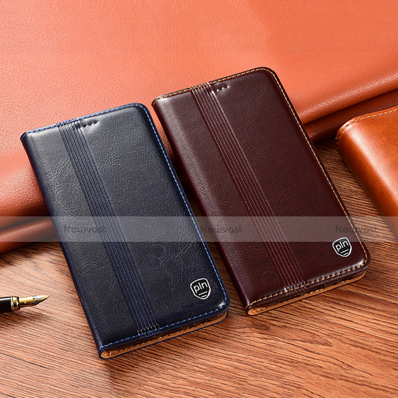 Leather Case Stands Flip Cover Holder H05P for Motorola Moto G71s 5G