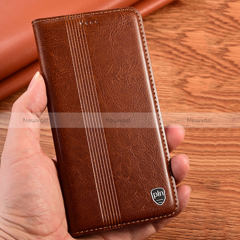 Leather Case Stands Flip Cover Holder H05P for Oppo Reno7 5G