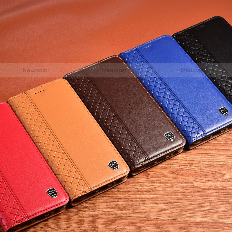 Leather Case Stands Flip Cover Holder H05P for Samsung Galaxy S21 FE 5G