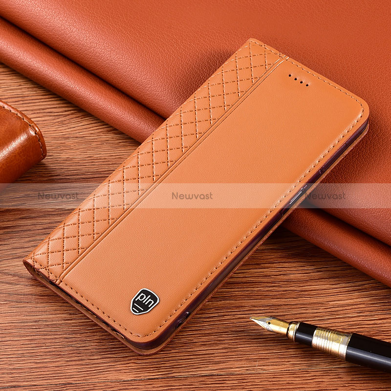 Leather Case Stands Flip Cover Holder H05P for Samsung Galaxy S24 5G