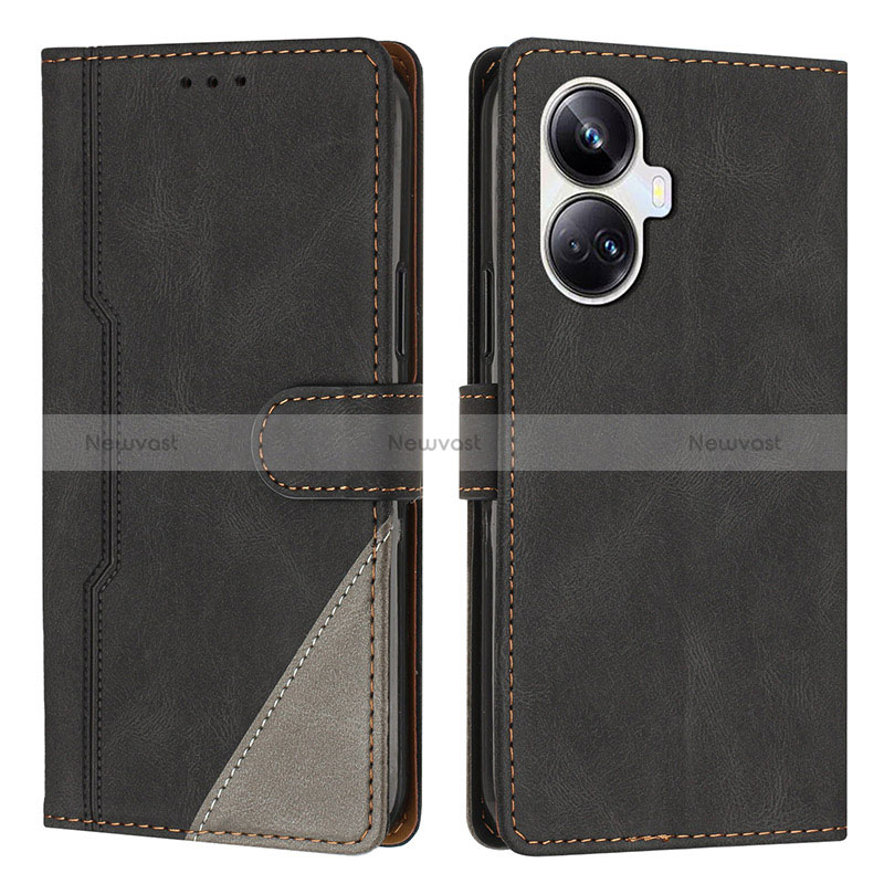 Leather Case Stands Flip Cover Holder H05X for Realme 10 Pro+ Plus 5G