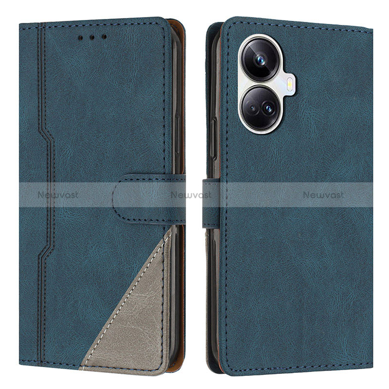 Leather Case Stands Flip Cover Holder H05X for Realme 10 Pro+ Plus 5G