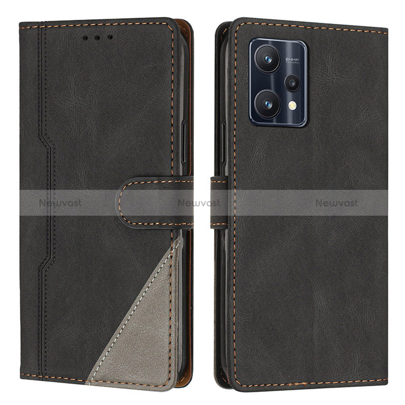 Leather Case Stands Flip Cover Holder H05X for Realme 9 Pro 5G