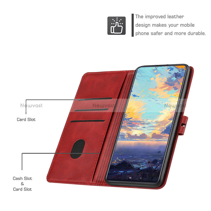 Leather Case Stands Flip Cover Holder H05X for Xiaomi Redmi 10C 4G