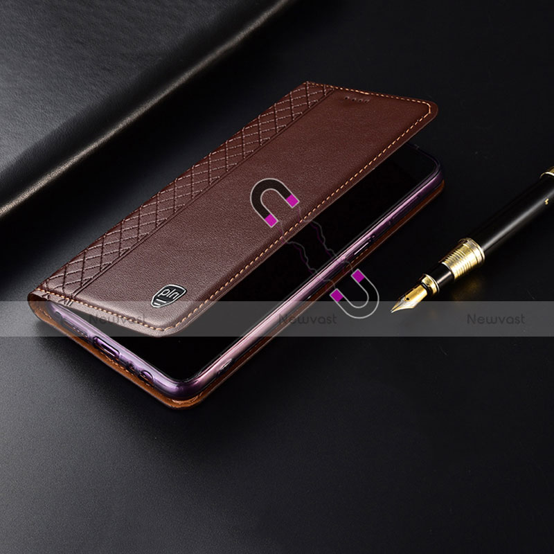 Leather Case Stands Flip Cover Holder H06P for Motorola Moto Edge S30 Pro 5G