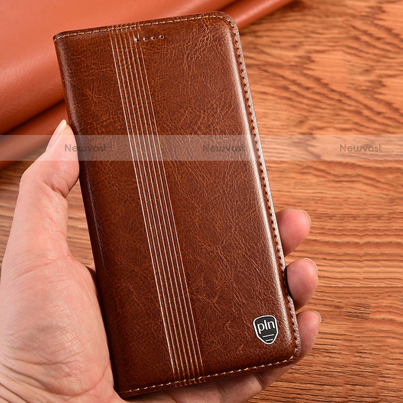 Leather Case Stands Flip Cover Holder H06P for Motorola Moto Edge X30 5G