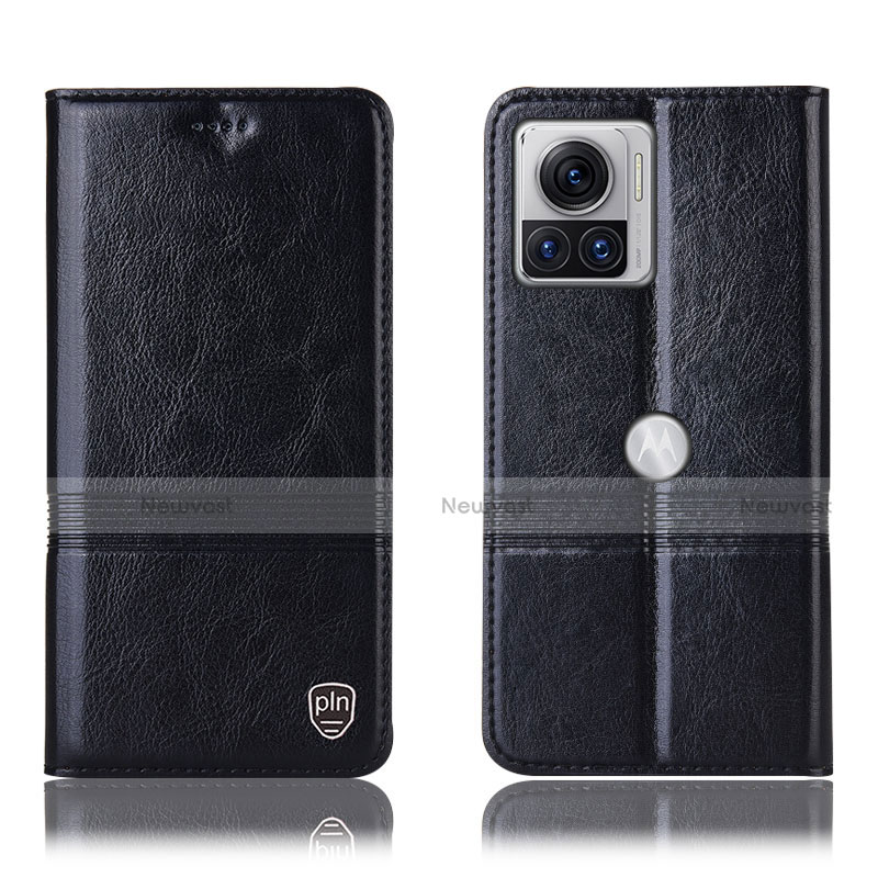 Leather Case Stands Flip Cover Holder H06P for Motorola Moto Edge X30 Pro 5G