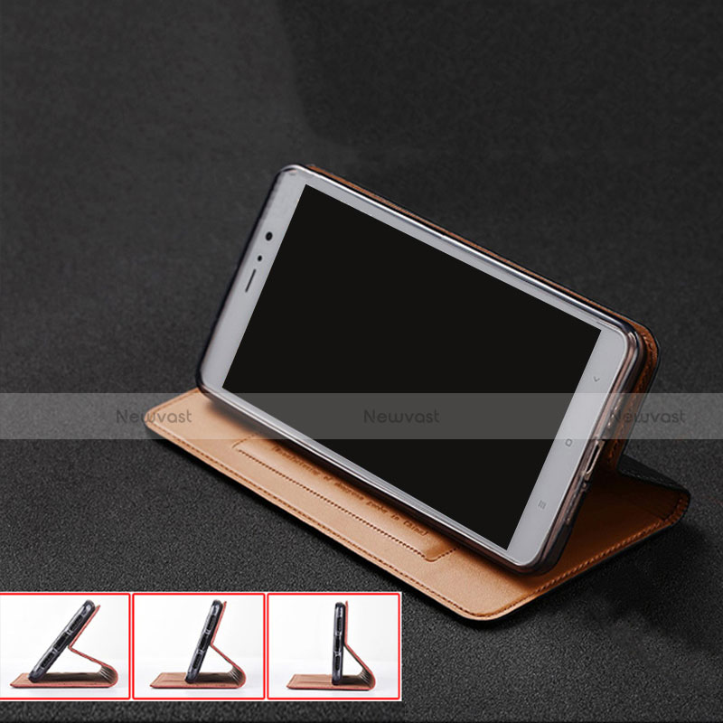 Leather Case Stands Flip Cover Holder H06P for Motorola Moto G40 Fusion