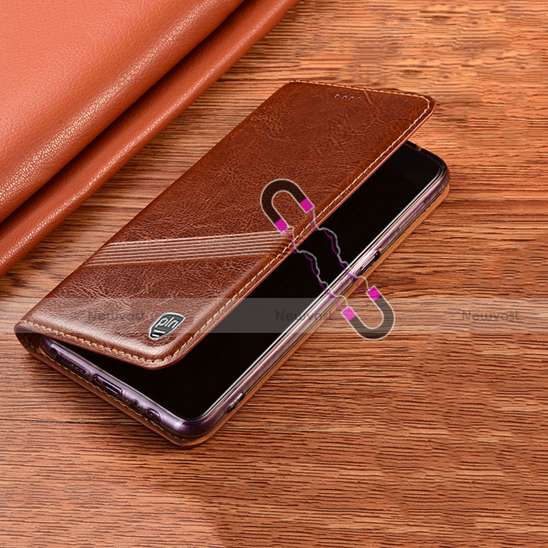 Leather Case Stands Flip Cover Holder H06P for Motorola Moto G41