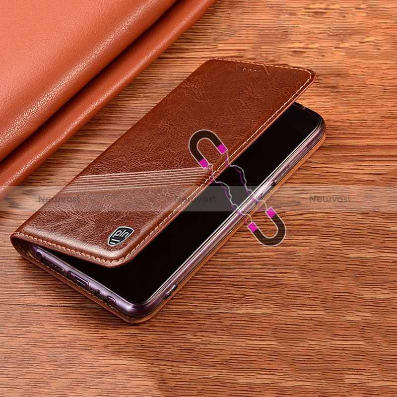 Leather Case Stands Flip Cover Holder H06P for Oppo Reno7 Z 5G