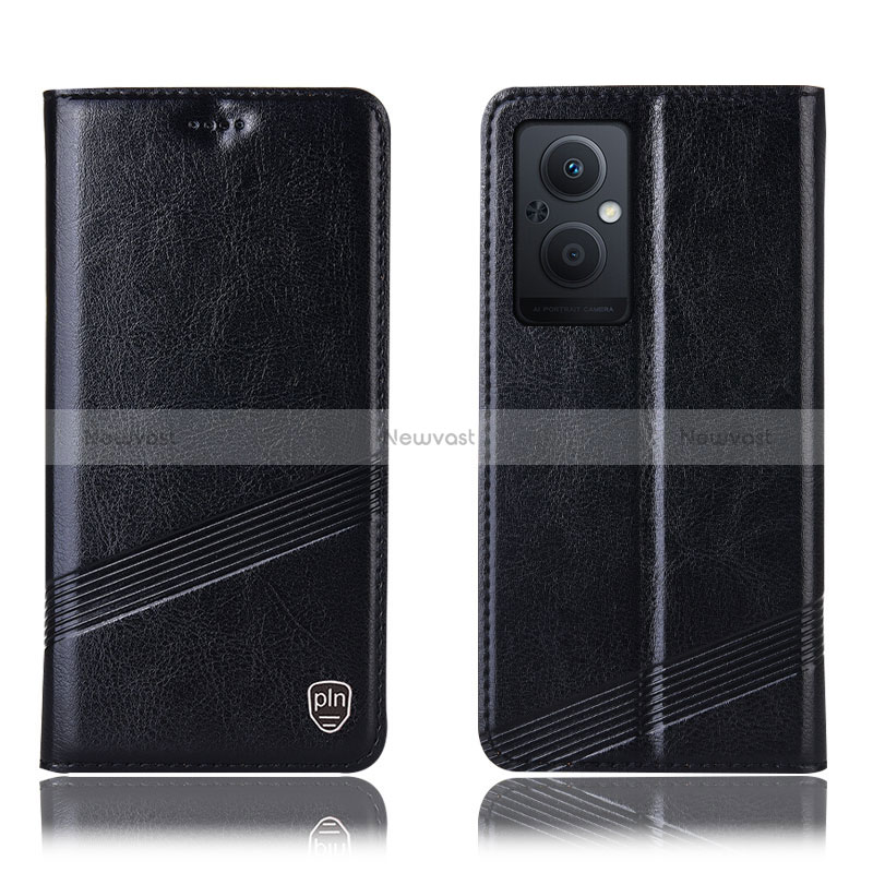 Leather Case Stands Flip Cover Holder H06P for Oppo Reno8 Z 5G