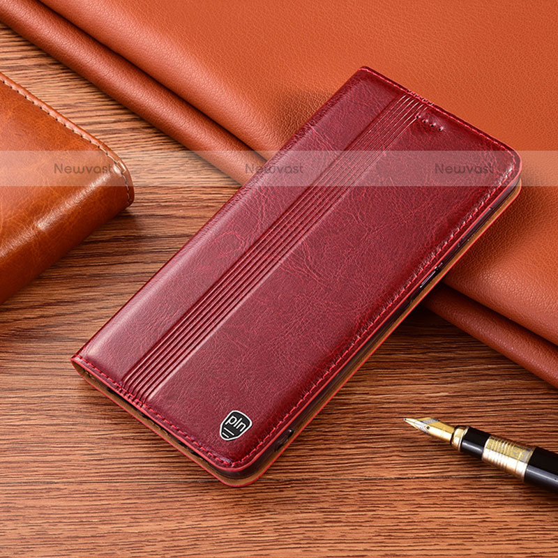 Leather Case Stands Flip Cover Holder H06P for Samsung Galaxy M21