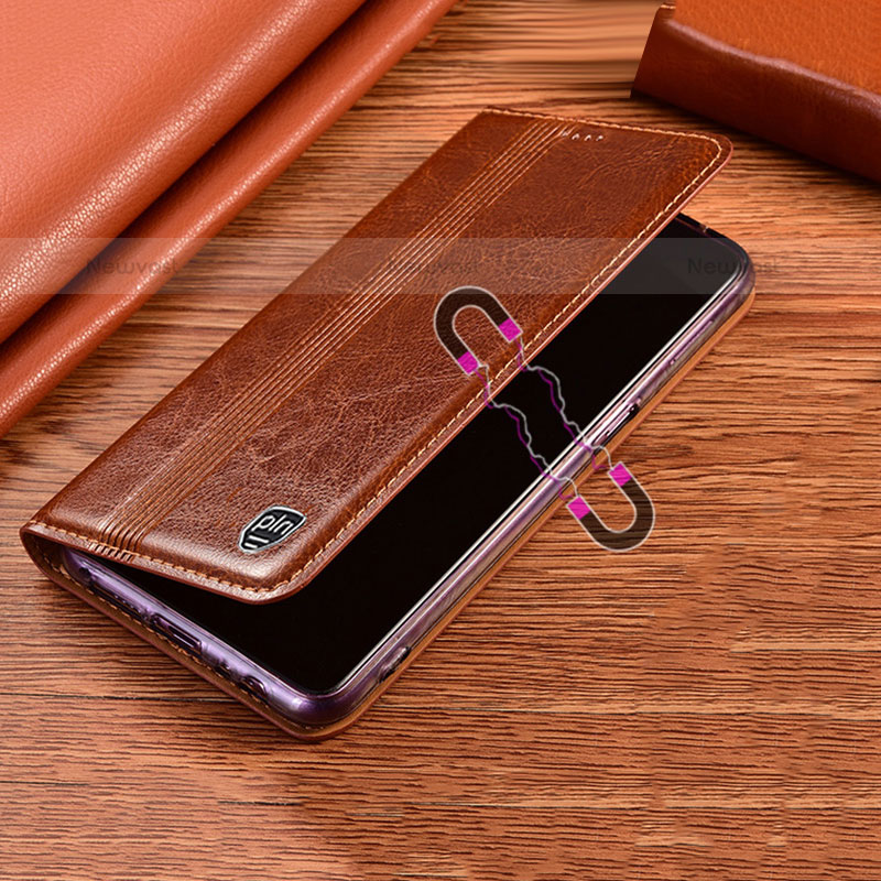 Leather Case Stands Flip Cover Holder H06P for Samsung Galaxy S21 Ultra 5G