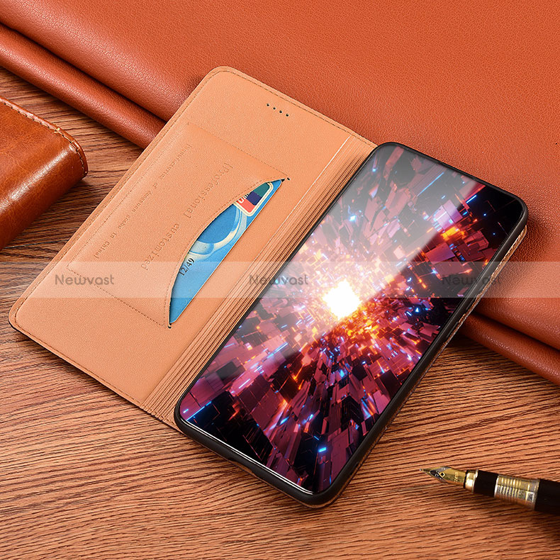 Leather Case Stands Flip Cover Holder H06P for Xiaomi Redmi 10 Prime Plus 5G