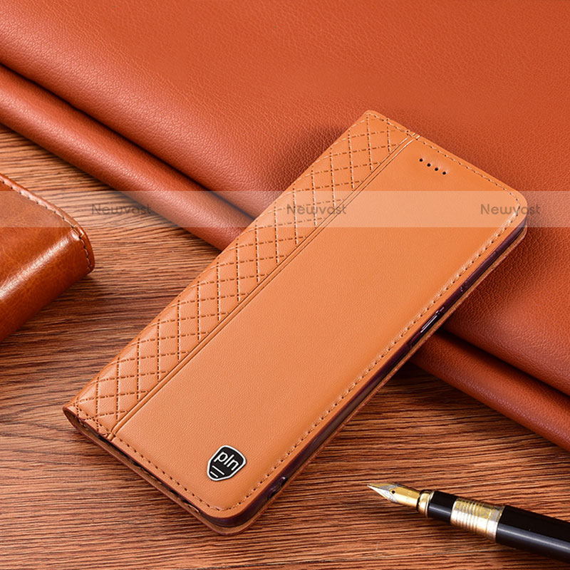 Leather Case Stands Flip Cover Holder H07P for Motorola Moto Edge S 5G