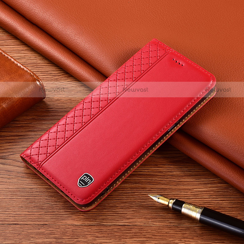 Leather Case Stands Flip Cover Holder H07P for Motorola Moto Edge S 5G