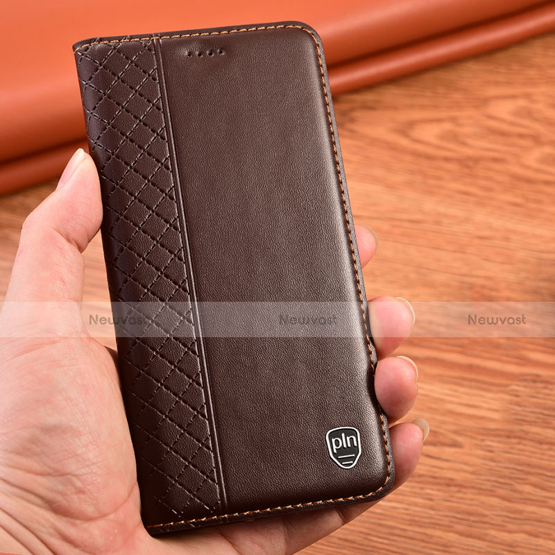 Leather Case Stands Flip Cover Holder H07P for Motorola Moto G50 5G