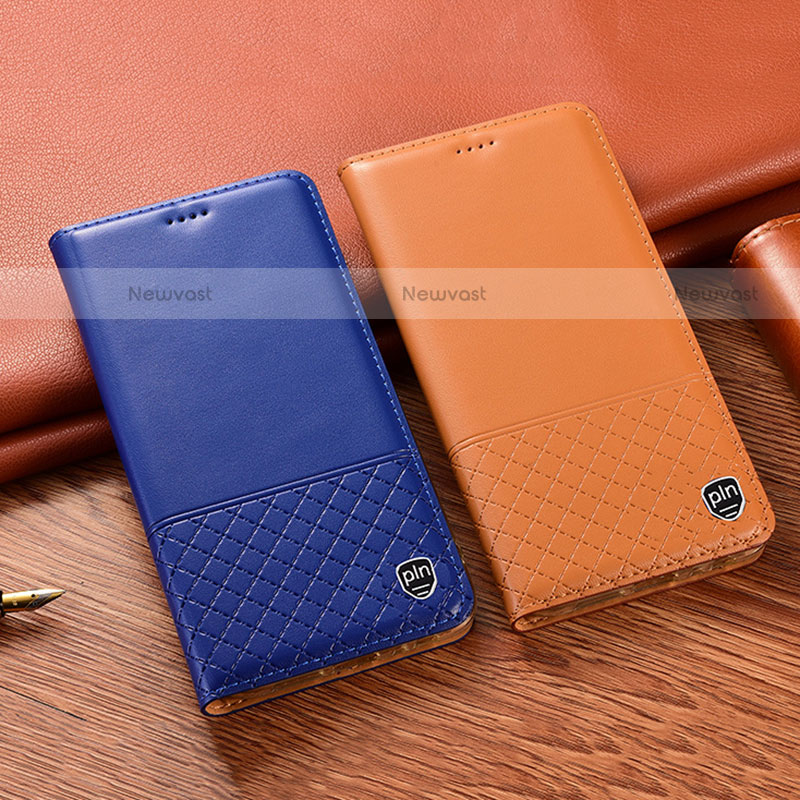 Leather Case Stands Flip Cover Holder H07P for Motorola Moto G71 5G