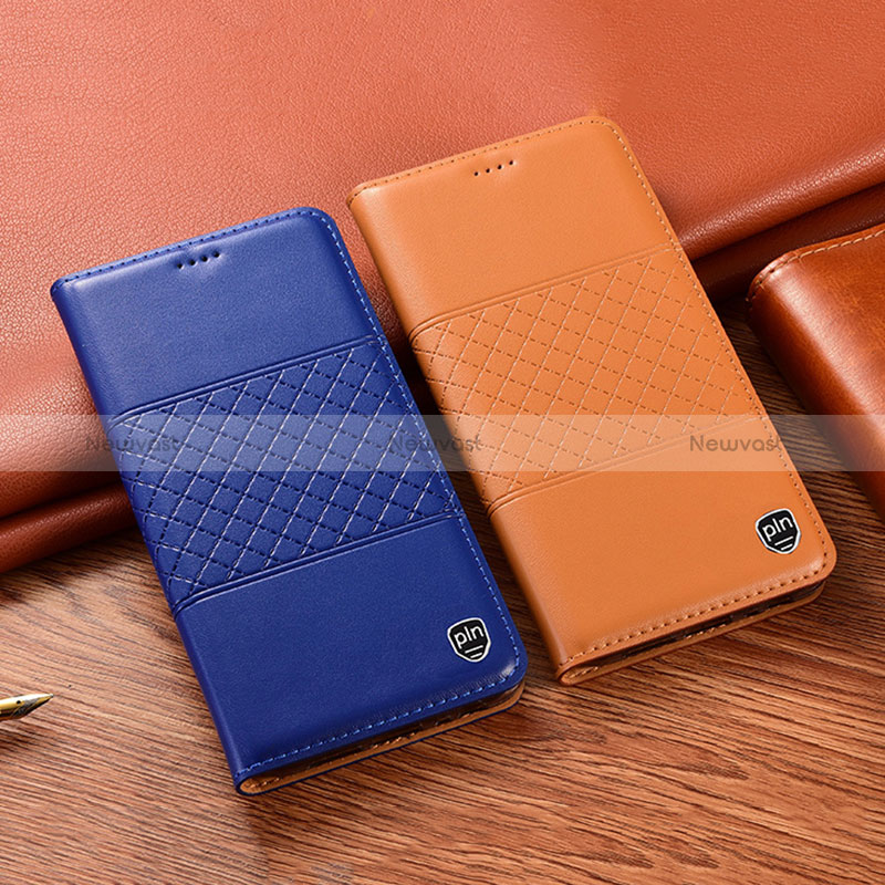 Leather Case Stands Flip Cover Holder H07P for Oppo Reno9 5G